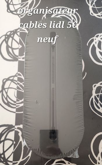 Organisateur de câble noir lidl neuf