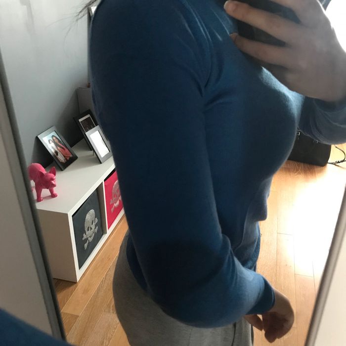 Pull bleu cachemere - photo numéro 4