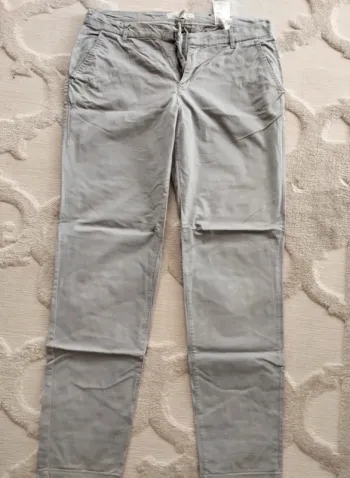 pantalon gris logg h&m coupe droite taille 38