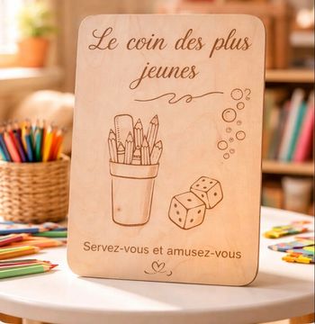 Pancarte le coin des jeunes