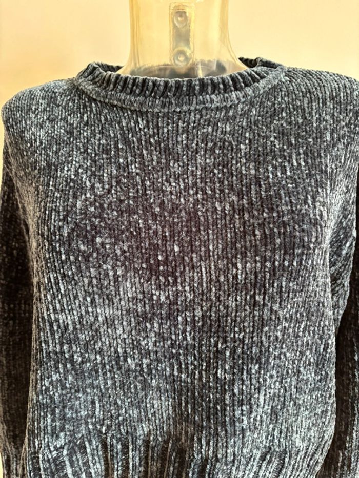 Pull Zara bleu taille M état neuf - photo numéro 4