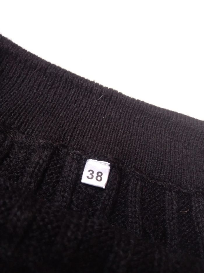 💝 Mini-jupe noir en tricot -50% - photo numéro 4