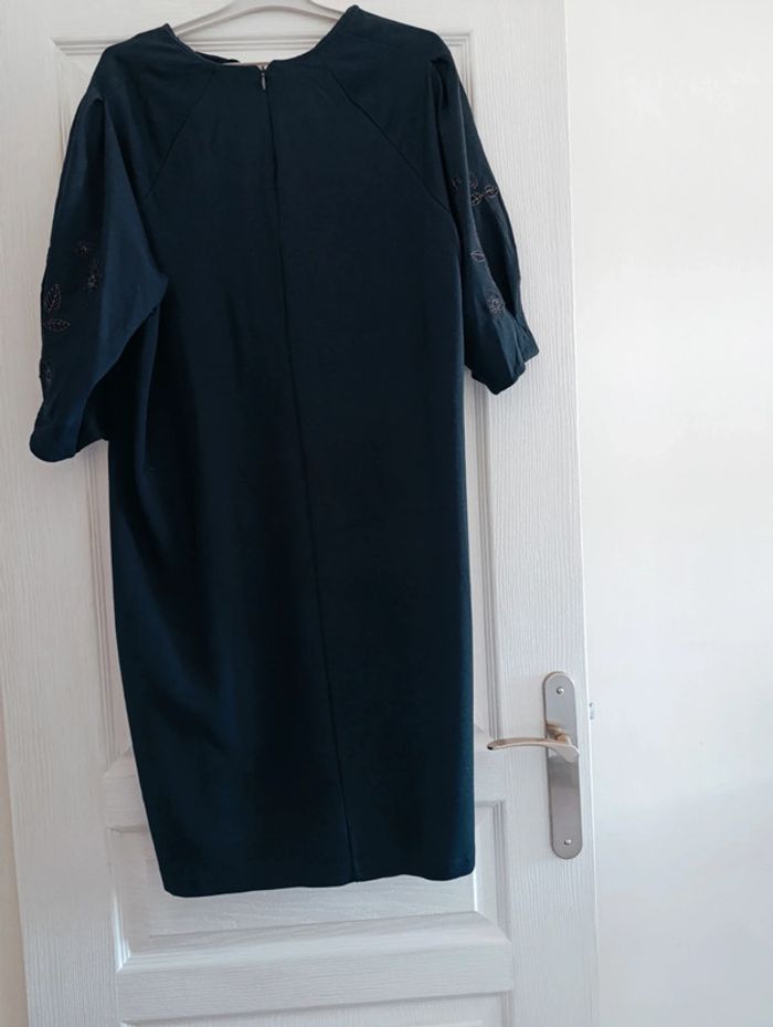 Robe H&M Bleu marine brodé Taille XL - photo numéro 2
