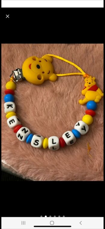 Attache tétine Winnie l’ourson