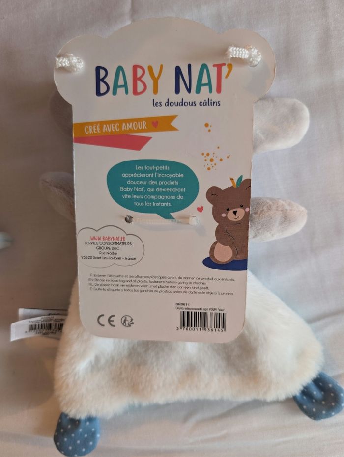 Attache tétine/ doudou lapin - photo numéro 2