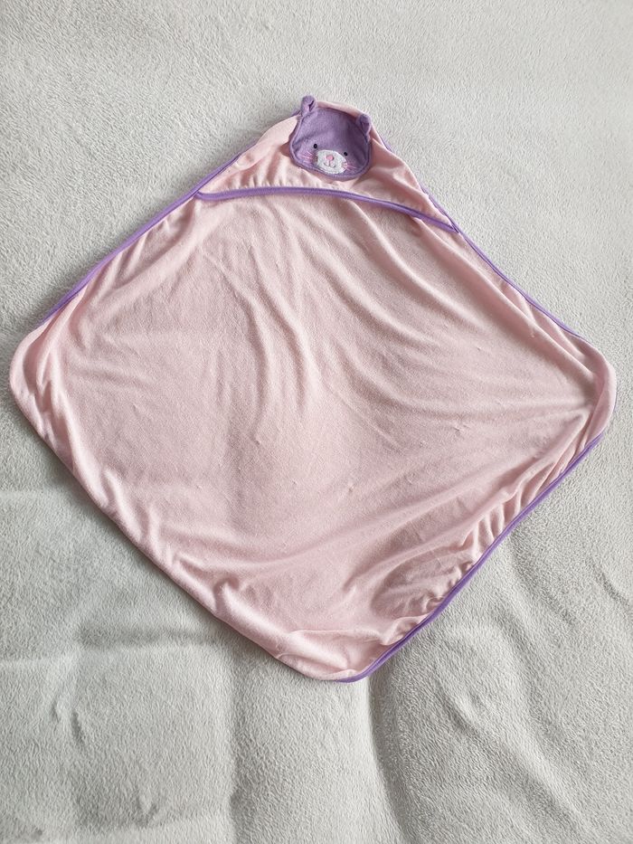 Cape de bain rose et violette