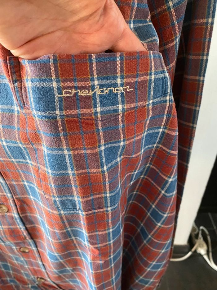 Chemise à carreaux Chevignon vintage homme taille XXL - photo numéro 2