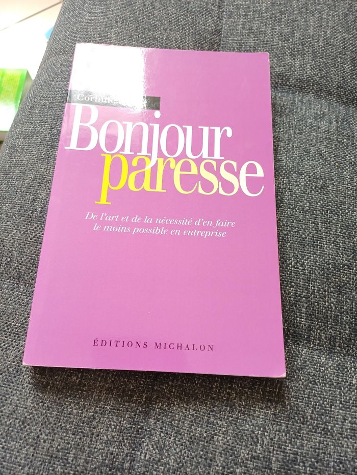 Livre bonjour paresse