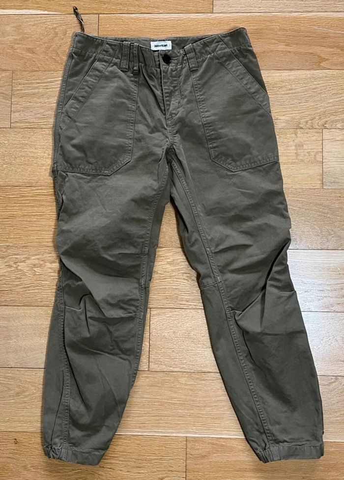 Pantalon cargo baggy chino Zadig & Voltaire – Kaki – Taille 36 – Bon état 🫶