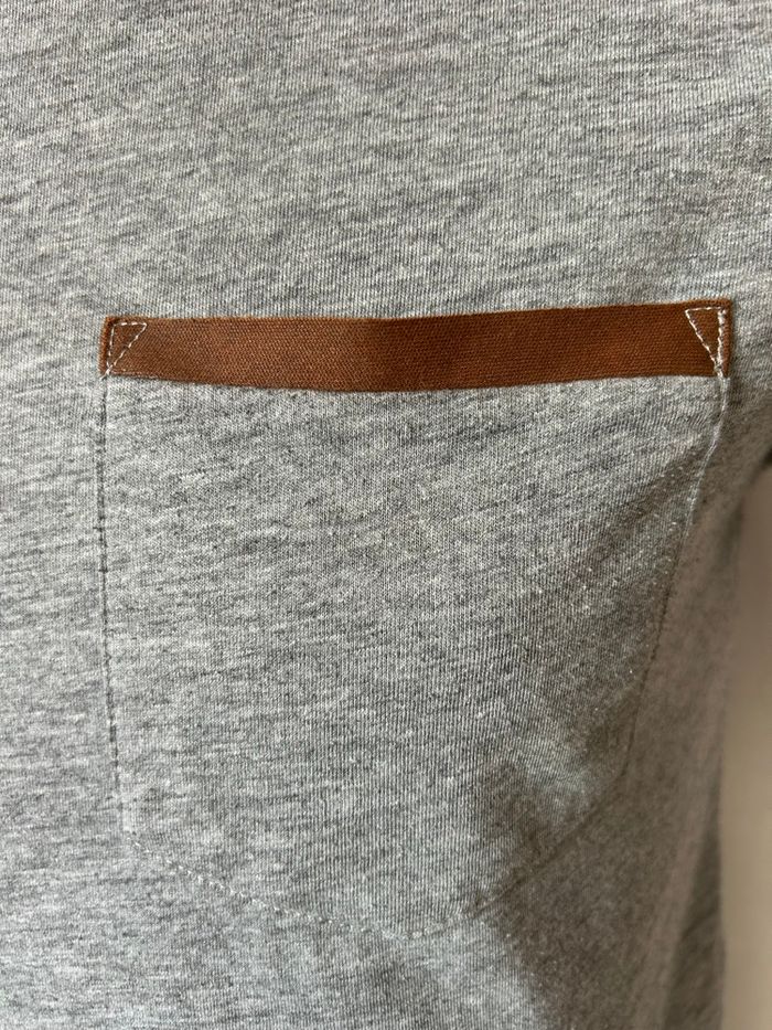 T-shirt gris chiné poche poitrine Small Celio - photo numéro 2