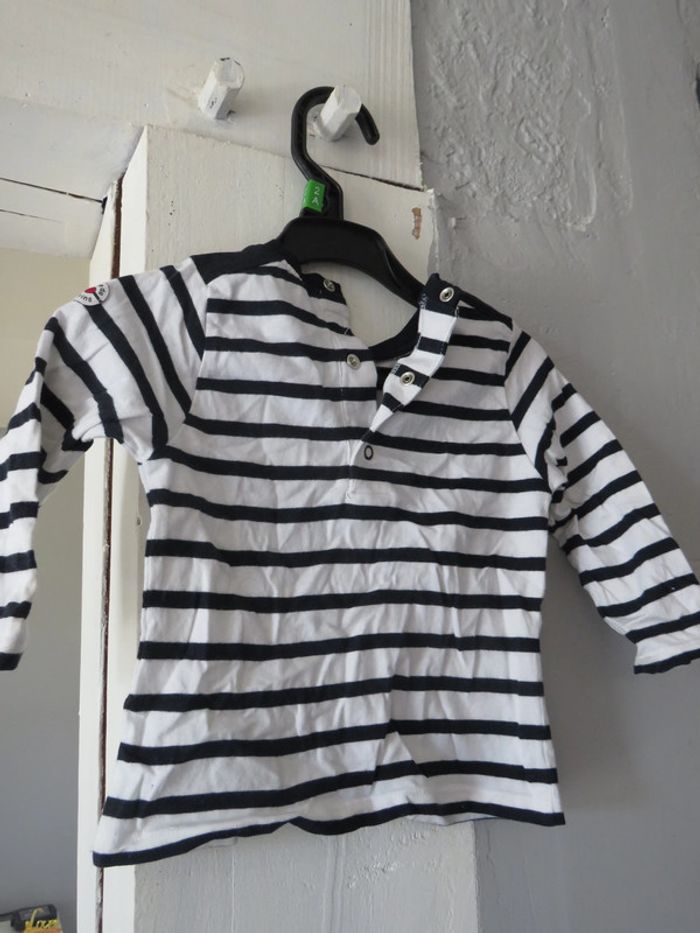 T-shirt manche longue 12 mois 74 cm, Terre de Marins - photo numéro 2