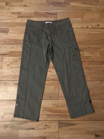 Pantacourt kaki camaïeu 36