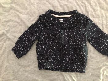 Sweat fermeture éclair 3 mois