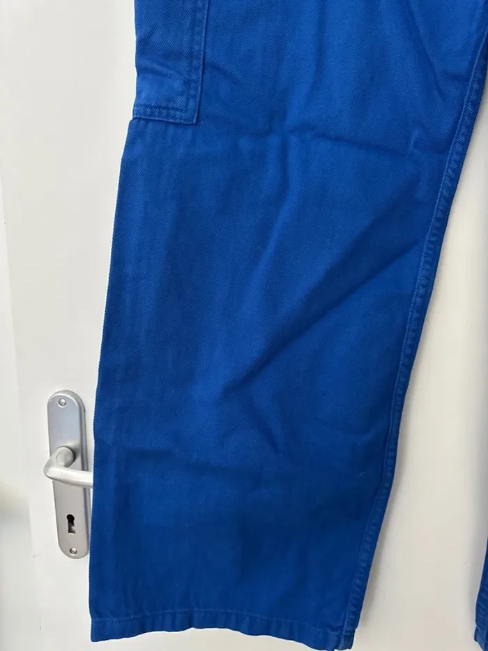 Jean effet cargo large Cache Cache bleu - photo numéro 9