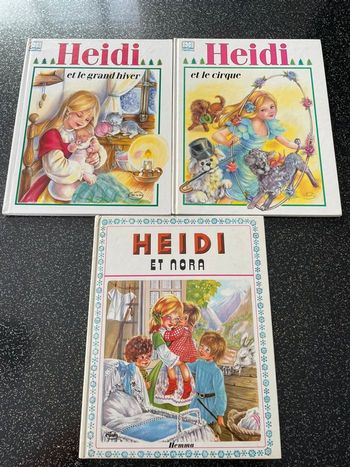 Hemma - lot 3 livres vintage Heidi