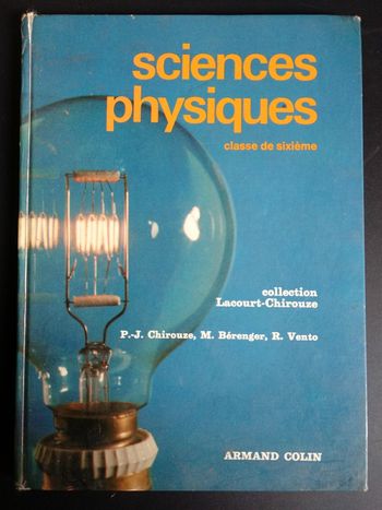 Livre de 1977 Sciences physiques 6e