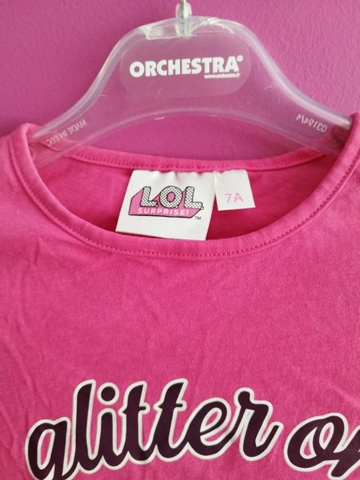 Tee-shirt manches longues fille lol surprise taille 7 ans b7 - photo numéro 4