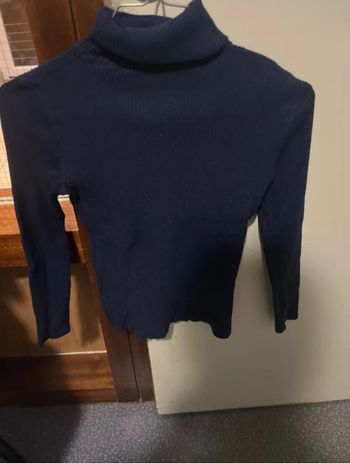 Pull col roulé