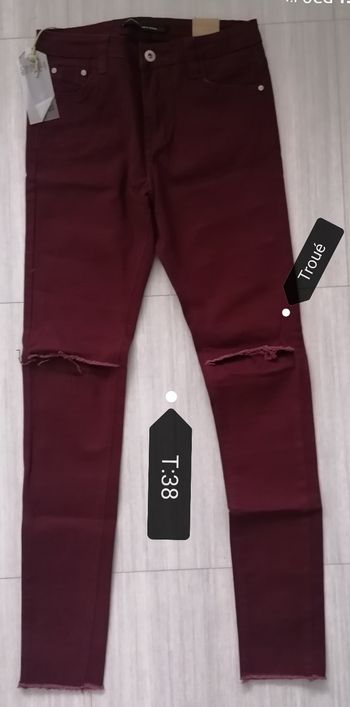 Jeans filles skinny troué