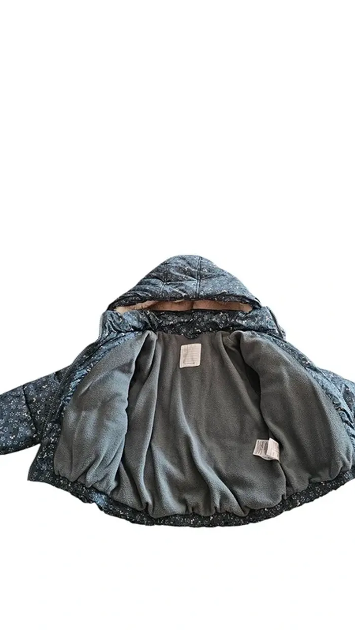 Doudoune Verbaudet – 4 ans / 104 cm – Gris Imprimé – État : Excellent - photo numéro 2