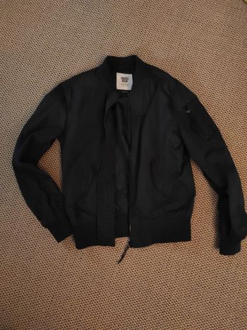 Veste bomber noir délavée America Today