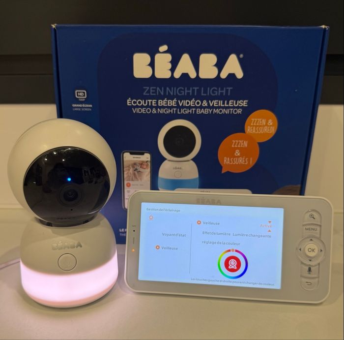 BEABA Babyphone écoute-bébé Vidéo Zen Premium night blue. - photo numéro 5