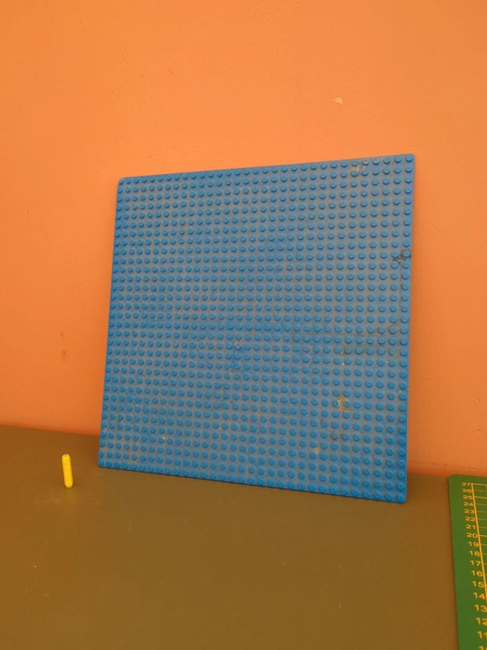 plaque lego vintage 32x32 Bleu