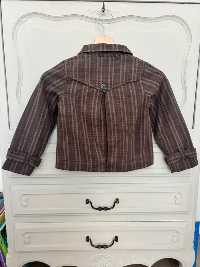 Très belle petite veste marron Okaidi taille 6 ans - photo numéro 5