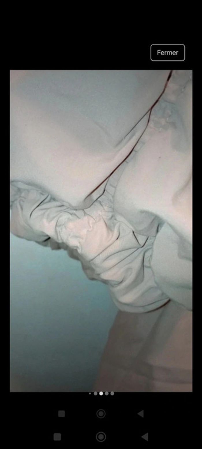 Parka col fausse fourrure rose pâle - photo numéro 5