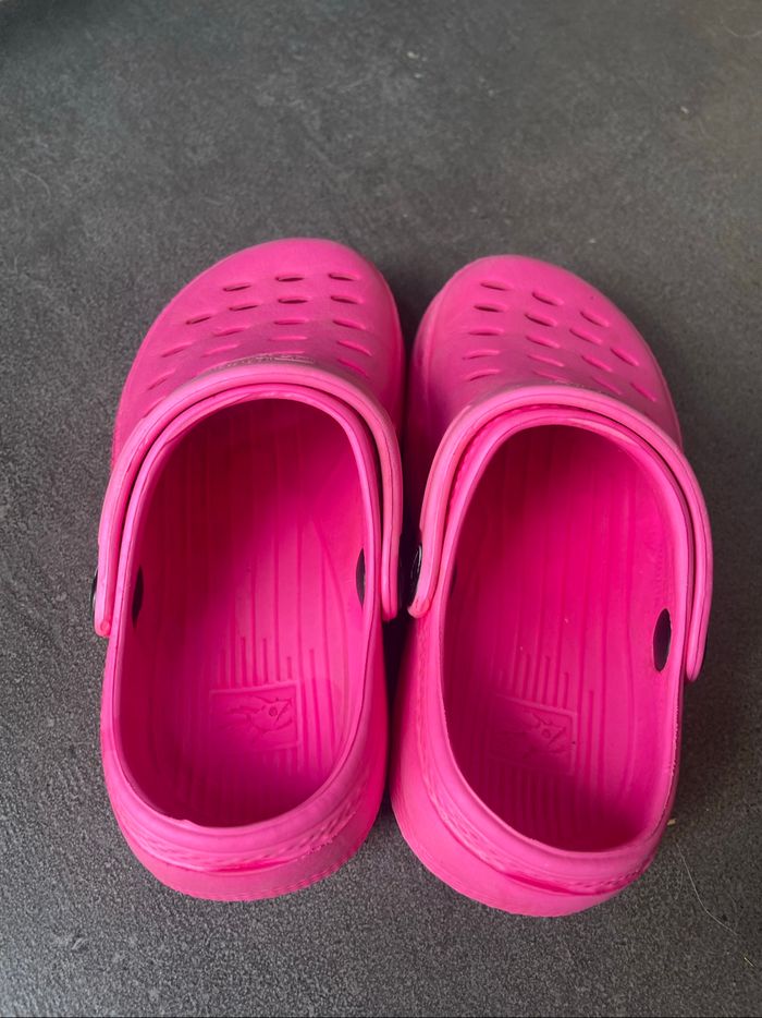 Sabots roses type crocs pointure 27-28 - photo numéro 2