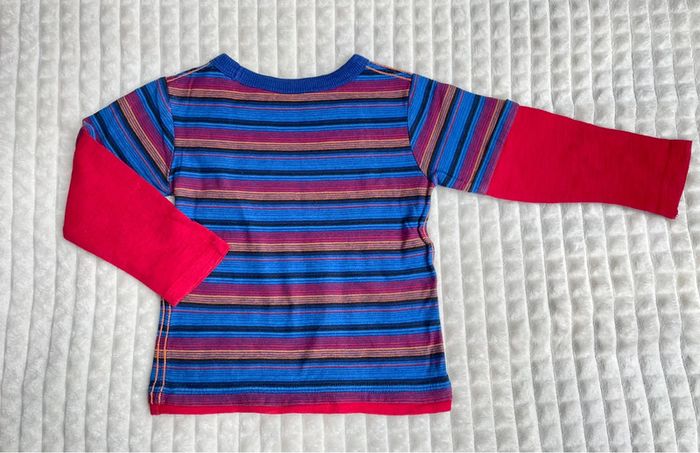Tee-shirts garçon manches longues, 2 ans (lot de 2) - photo numéro 3