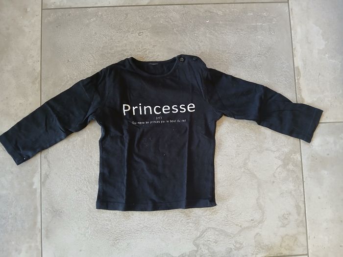 Lot de 6 t-shirts manches longues 24 mois fille - photo numéro 5