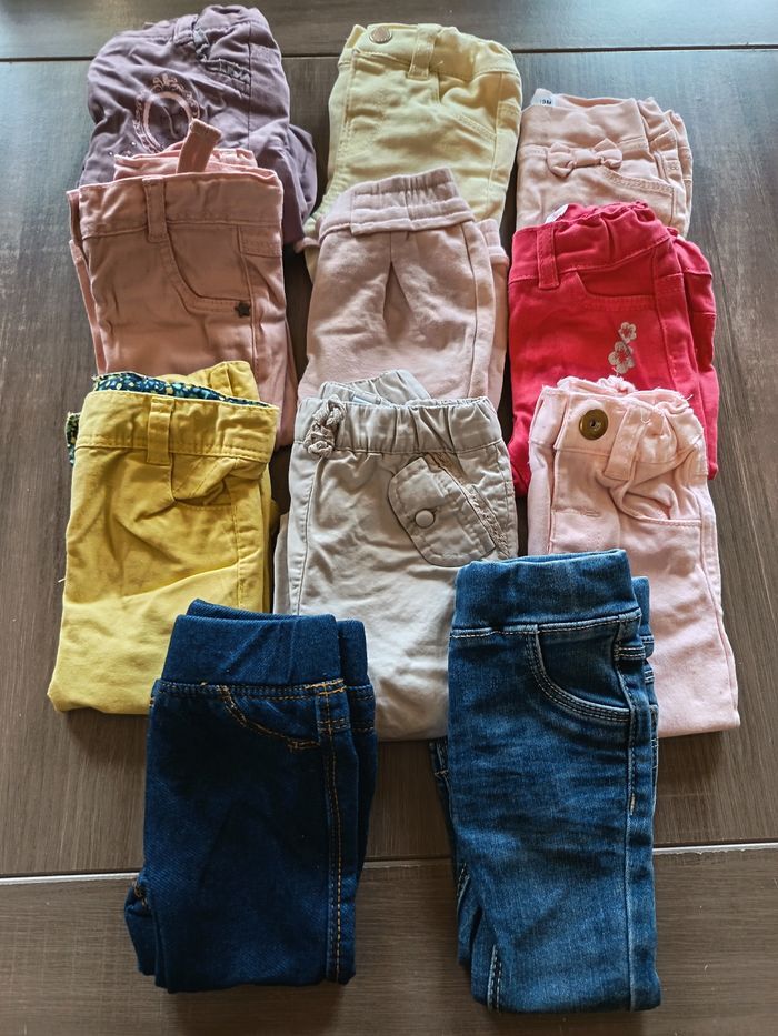 Lot de 11 pantalons taille 3 mois - photo numéro 3