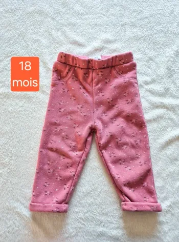 Pantalon fleurs la halle 18 mois