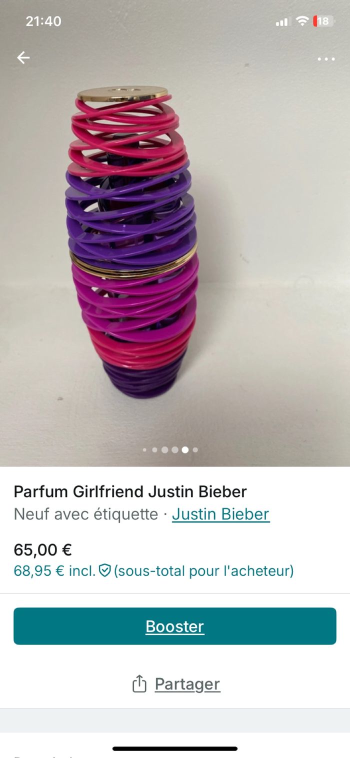 Parfum  Girlfriend 100 ml  Justin Bieber - photo numéro 6
