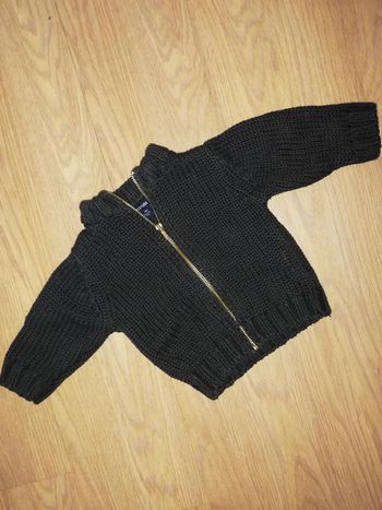 Gilet kiabi marron 3 mois zippé super état