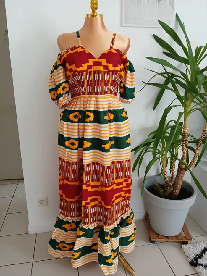 Longue robe d'été à motifs Taille M🌿💝 - photo numéro 9