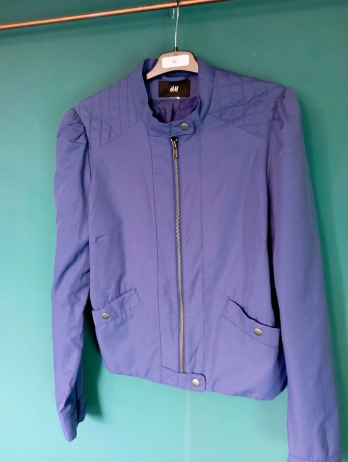 Blouson d'été bleu roi - photo numéro 6