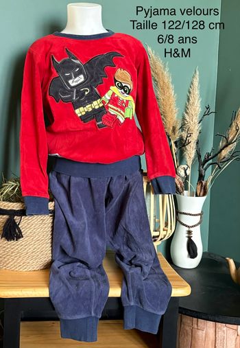 Pyjama Velour  taille 122/128 cm  6/8 ans