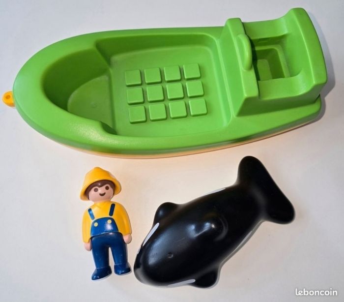 123 playmobil Bateau de pêche 6739 complet - photo numéro 3
