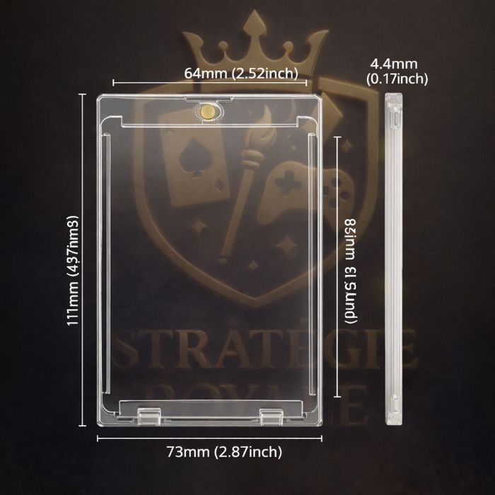 Boitier de protection rigide transparent pour cartes de collection, neuf sous emballage - photo numéro 3