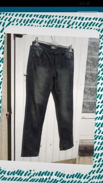 Pantalon skinny femme dégradé de vert Taille 40 - By Joos