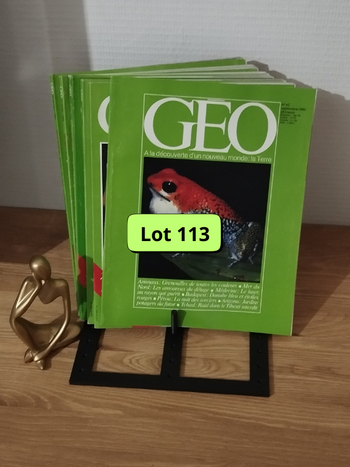 Lot de 7 revues Géo année 1982 L0113