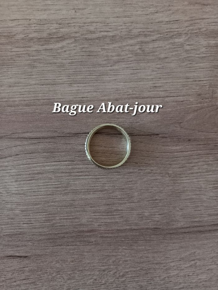 Douille B22 ancienne en acier laitonné et céramique +bague Abat-jour. - photo numéro 7