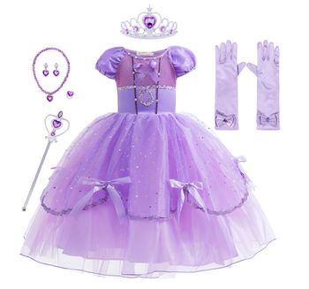 Déguisement robe Princesse violette et ces accessoires Taille 4-5ans