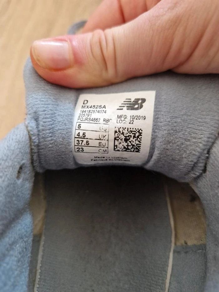 New Balance 452 Grises 37,5 | Training - photo numéro 2