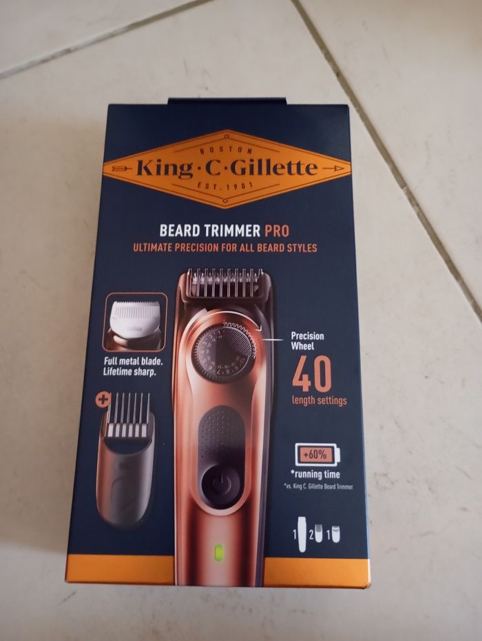 Tondeuse barbe King.C.Gillette neuve