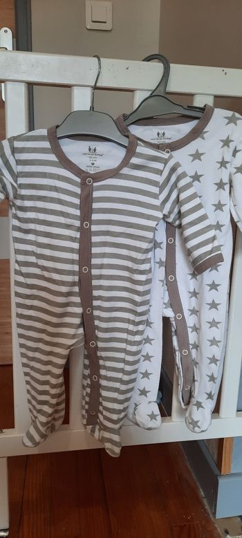 Lot de 2 pyjamas dors bien bébé 2 à 4 mois