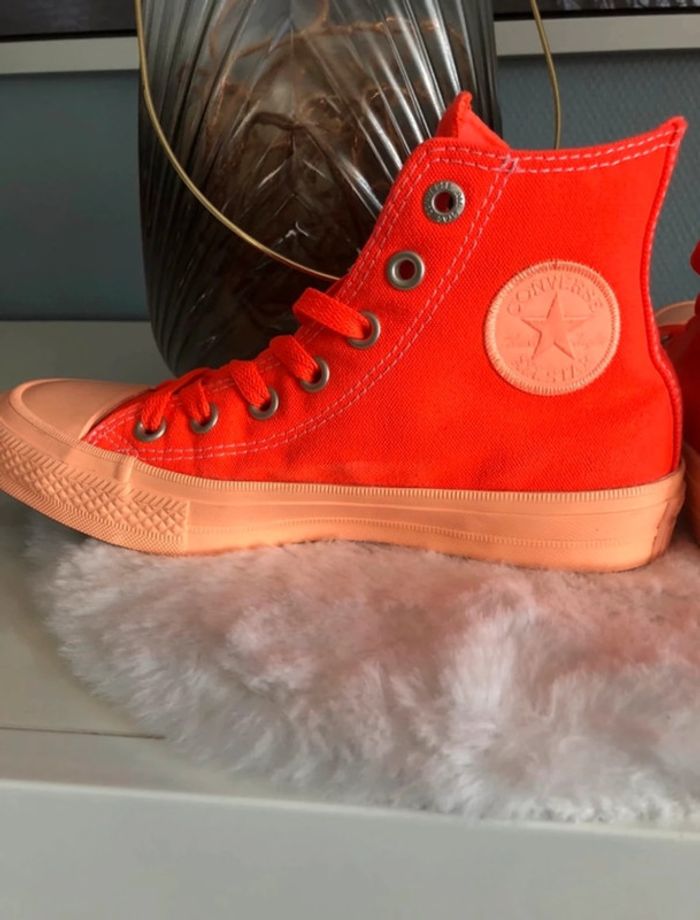 Converses orange 🍊 - Très bon état - photo numéro 3