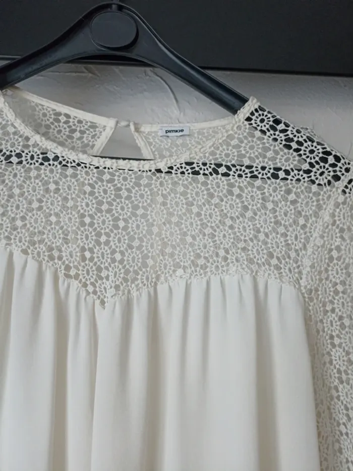 Blouse beige Pimkie taille L - photo numéro 2